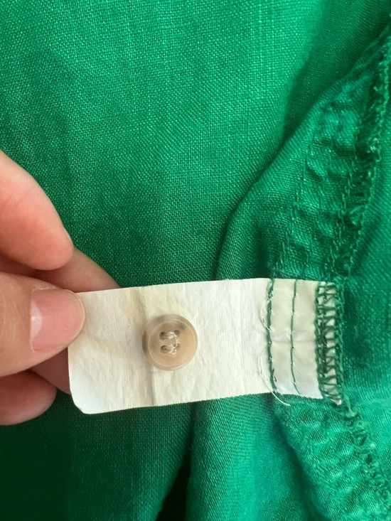 Zara Green Linen Tunic Dress - Picture 11 of 11